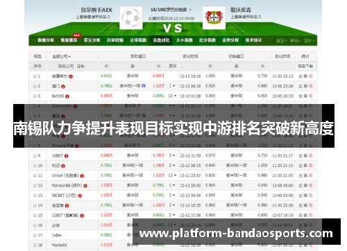 南锡队力争提升表现目标实现中游排名突破新高度