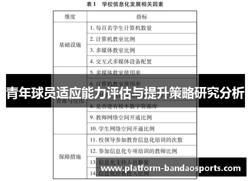 青年球员适应能力评估与提升策略研究分析