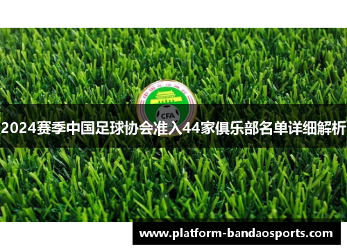 2024赛季中国足球协会准入44家俱乐部名单详细解析