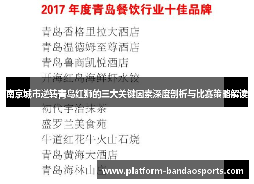 南京城市逆转青岛红狮的三大关键因素深度剖析与比赛策略解读