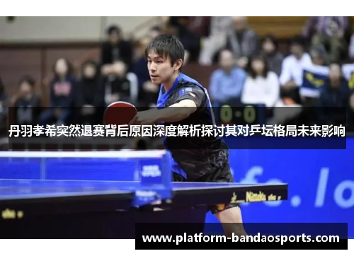 丹羽孝希突然退赛背后原因深度解析探讨其对乒坛格局未来影响